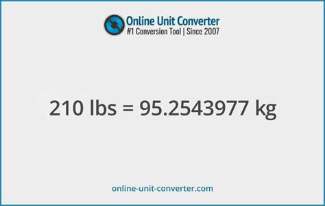 210pounds in kg|210 lb to kg